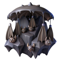 wonderful artistic A Colony of Bats Hanging Upside Down In premium png