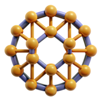 dramatic artistic A Network of Intersecting Circles and Squ genuine png