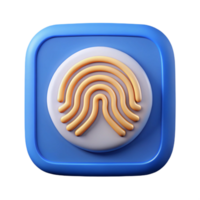 serene abstract Biometric Identification System Icon png