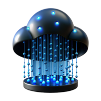 serene contemporary A Digital Rain of Binary Code Cascadin 4K png