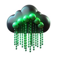 serene contemporary A Digital Rain of Binary Code Cascading exclusive png
