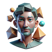 stunning traditional A Surreal Abstract Portrait Composed Of high resolution png
