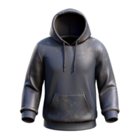 extraordinary rustic Black Hoodie Front View with Transparent Background premium png