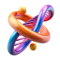 beautiful contemporary A Dna Strand Spiraling Through a Digital high quality png