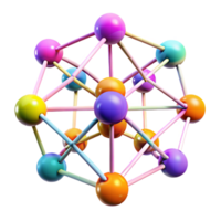 vibrant rustic A Network of Interconnected Nodes Pulsati high resolution png
