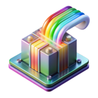 elegant modern A Quantum Computer Processing Complex Al detailed png