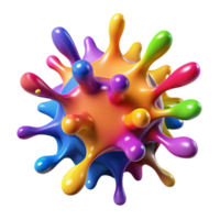 beautiful classic A Dynamic Explosion of Colorful Paint Sp professional png