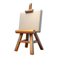 magnificent classic Blank Canvas on Easel Front View Cutout original png