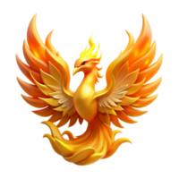 beautiful abstract A Majestic Phoenix Rising from a Pyre of G high quality png