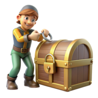 impressive rustic A Cunning Rogue Picking a Lock on a Trea premium png