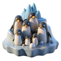 impressive modern A Group of Penguins Huddled Together on A high resolution png