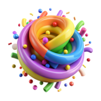 wonderful abstract A Whirlwind of Colorful Confetti Dynam exclusive png