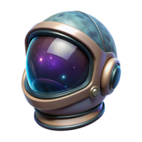 impressive classic A Spacesuit Helmet Floating in the Vast 4K png