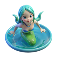 impressive rustic A Playful Water Nymph Swimming in a Crysta authentic png