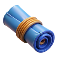 serene vintage Blueprints Rolled Up Tied with String original png