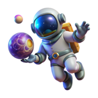 wonderful artistic A Lone Astronaut Floating in Space Surro authentic png