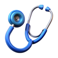 serene abstract Blue Stethoscope Realistic Style Transparent Element professional png