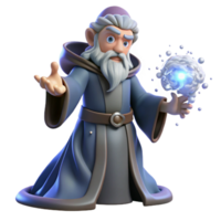 impressive abstract A Wise Old Wizard Casting a Powerful Sp premium png