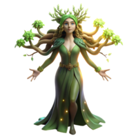 wonderful modern A Dryad Merging with a Giant Tr high quality png