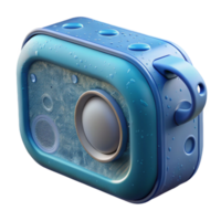 elegant abstract Bluetooth Speaker Waterproof Design Transparent Background premium png