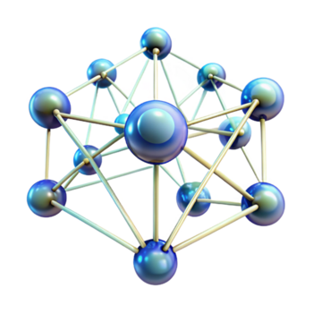 lugn rustik en nätverk av sammankopplade knutpunkter och dat professionell png