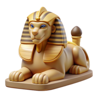 serene rustic A Majestic Sphinx Posing Riddles to a Gr original png