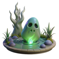 wonderful rustic A Will O the Wisp Flickering in a Swamp professional png