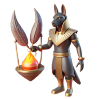 wonderful abstract Anubis Weighing a Human Heart Against a F high resolution png