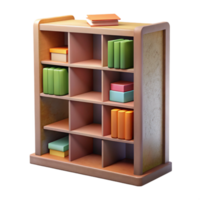 wonderful rustic Bookshelf Open Shelves Cutout png