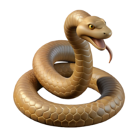 serene contemporary A Coiled Rattlesnake Ready to Strike D exclusive png