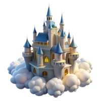 dramatic abstract A Majestic Castle Floating in the Clouds exclusive png