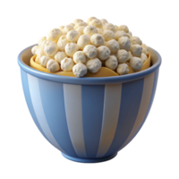 stunning traditional Bowl of Popcorn with Butter Transparent Background high resolution png