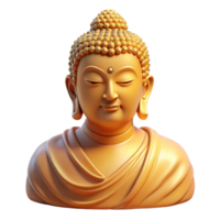 stunning abstract Portrait of a Serene Buddha Statue with A png