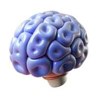 dramatic abstract Brain with Binary Code Overlay Transparent high quality png
