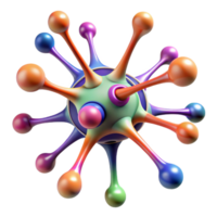 beautiful minimalist A Microscopic View of Neurons Rendered I detailed png