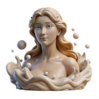 dramatic classic A Serene Aphrodite Rising from the Sea Fo high quality png