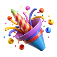magnificent modern A Whirlwind of Colorful Confetti Dynam high quality png