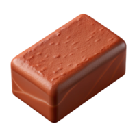 serene minimalist Brick Red Clay Cutout on Transparent Background authentic png