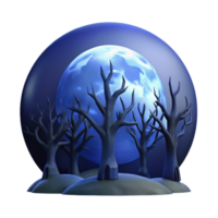 extraordinary contemporary A Full Moon Behind Silhouetted Trees Dark high quality png