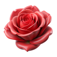 serene modern A Single Rose Deep Red Petals V high resolution png