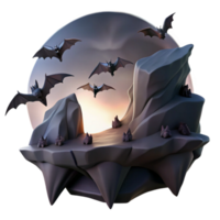 extraordinary modern A Colony of Bats Flying out of a Dark C 4K png