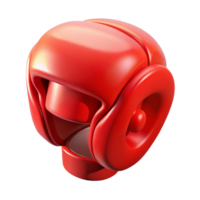 vibrant rustic Bright Red Boxing Headgear Cutout high quality png
