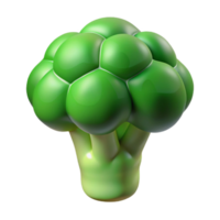 magnificent artistic Broccoli Floret Cutout with Green Color Transparent Background high quality png