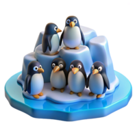 extraordinary rustic A Group of Penguins Huddled Together on An detailed png