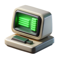 serene traditional A Vintage Computer Terminal Displaying L high quality png