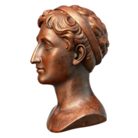 impressive abstract Bronze Statue Profile View Element professional png