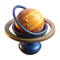 vibrant abstract A Levitating Sphere Displaying a Rotating professional png