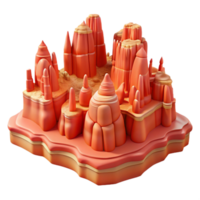 elegant artistic Bryce Canyon Hoodoos Red Rock Formations Element professional png