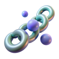 wonderful rustic Bubble Chain Rising Continuously Element premium png
