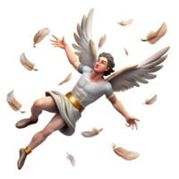 impressive artistic Icarus Falling from the Sky Feathers Sca professional png